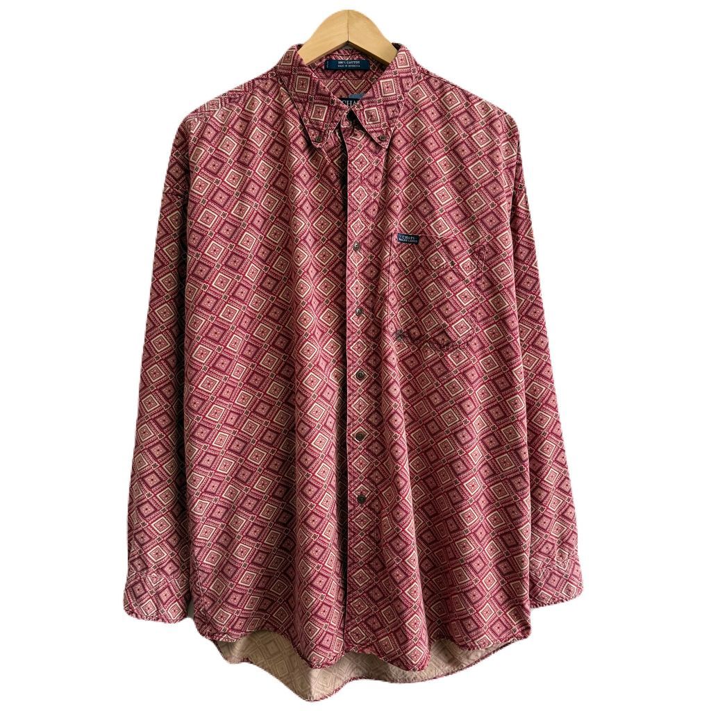 CHAPS Ralph Lauren 長袖シャツ Ralph Lauren - 90s チャップス ラルフローレン 総柄 長袖