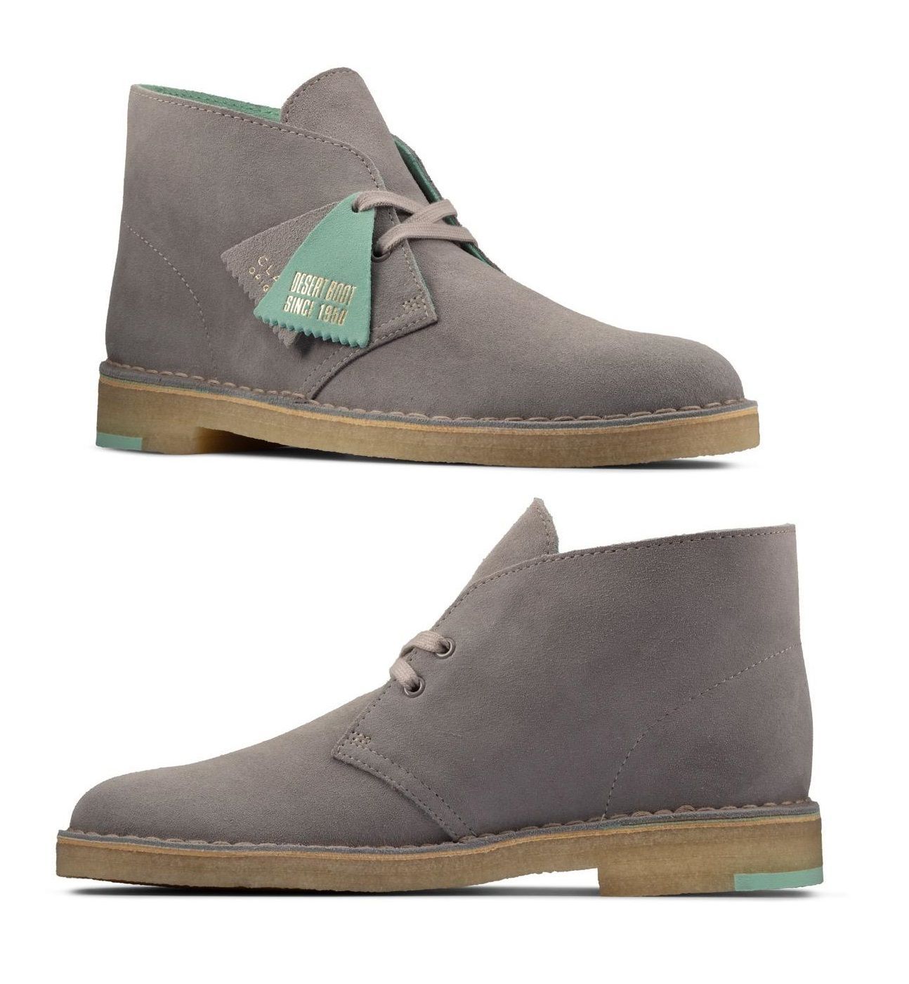 送料無料（一部除く） Clarks Desert Boot Grey Combi 25.5cm 新品