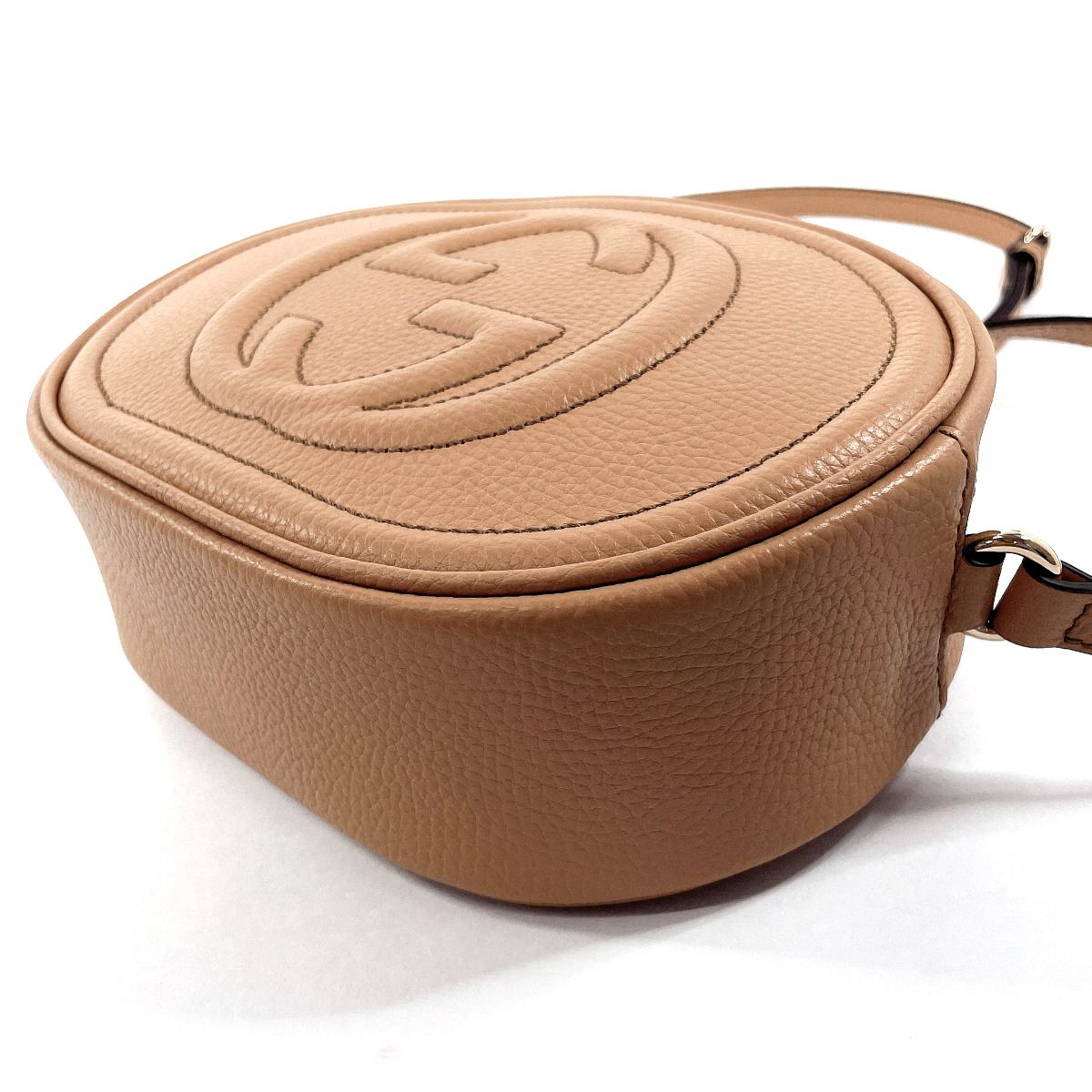 【正規品】グッチ GUCCI ソーホーディスコバッグ レザー ベージュ タッセル 正規品】グッチ GUCCI ソーホー ショルダーバッグ ディスコバッグ