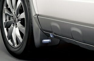 HONDA ホンダ CR-V ホンダ純正 マッドガード・パドルライト（LED）付（フロント用、左右セット）成型色（ブラック）【 2009.09～2011.10】 | 泥除け車 飛び石 車体保護 かっこいい 部品 パーツ ポイント消化