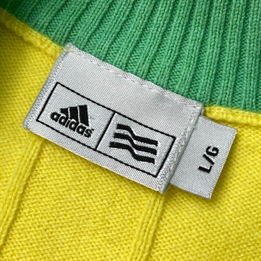ADIDAS アディダス フード付き 中綿 ジャケット L イエロー ゴルフ ADIDAS アディダス フード付き 中綿 ジャケット L イエロー