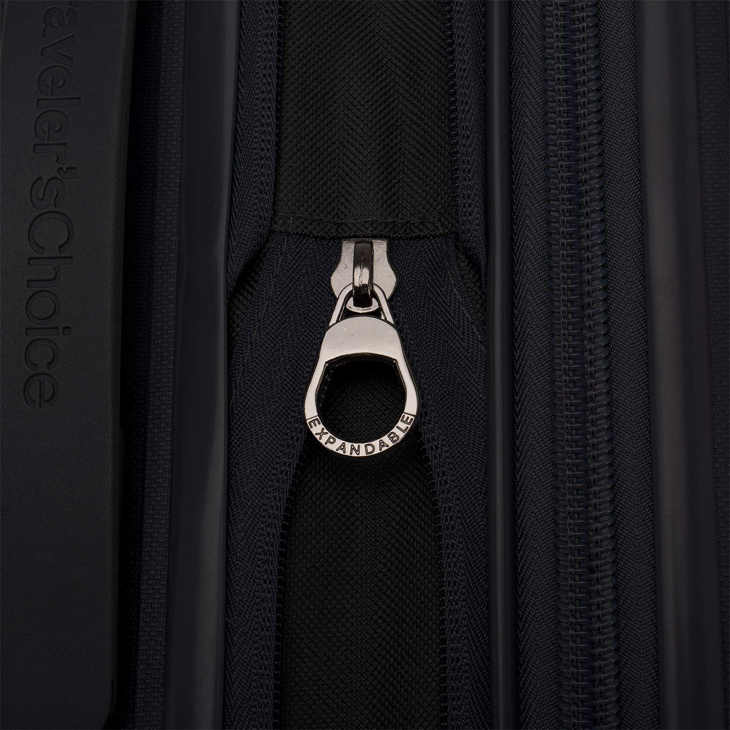 壊れにくい ポリプロピレン製 ハードシェル Choice 拡張 スピナーバッグ ブラック Traveler s Checked-Medium 26-Inch