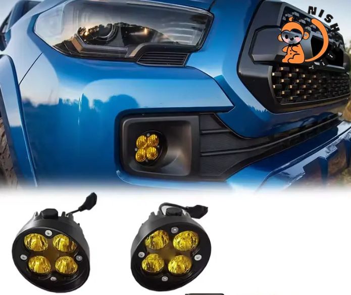 汎用イエローフォグランプ 豊田 4Runner Tacoma Tundra RAV4対応 外装カスタム ABS製 ブラックCW05LYXおしゃれ必見