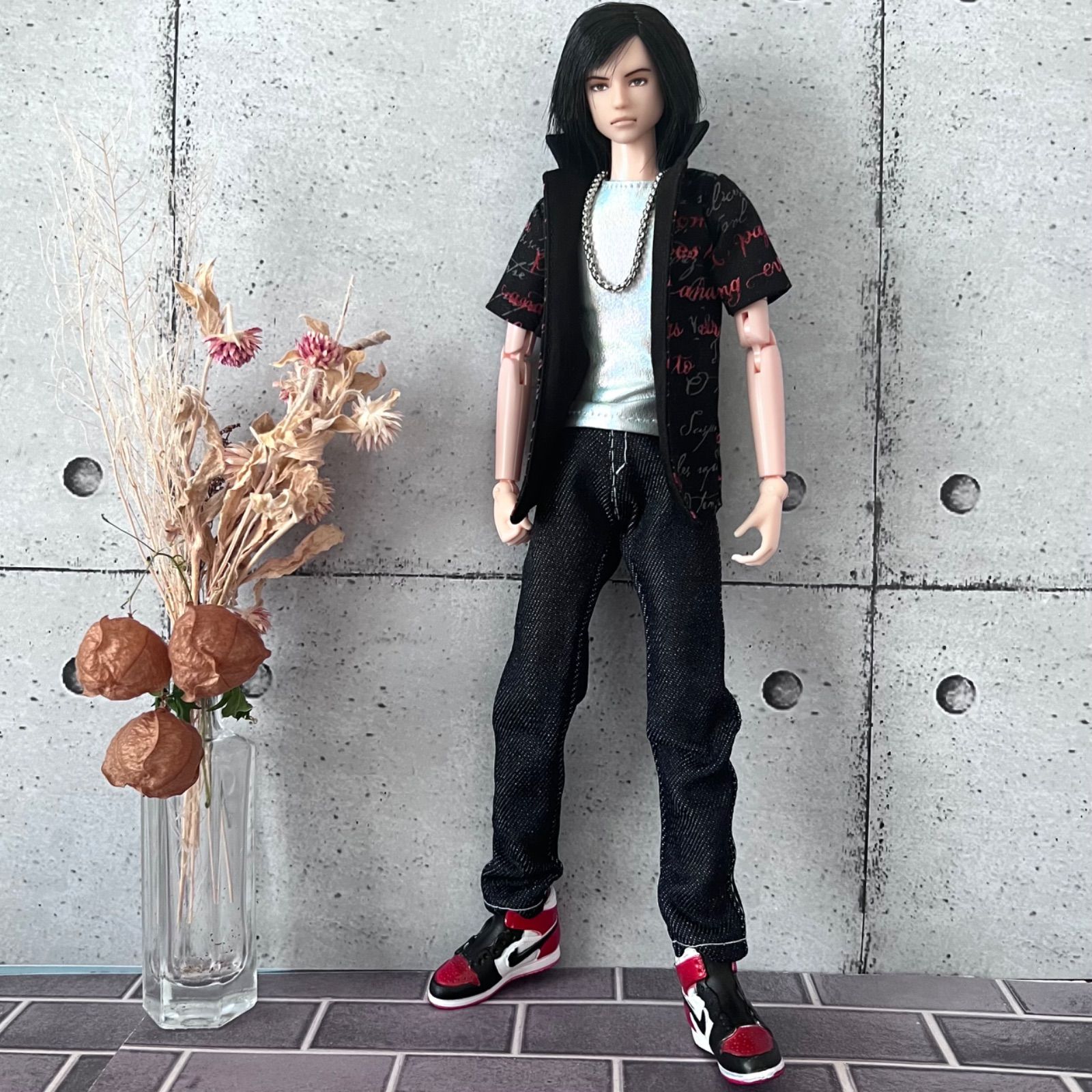 ハンドメイド オビツ27 スリム メンズ ボディ 服 ジャケット タンク