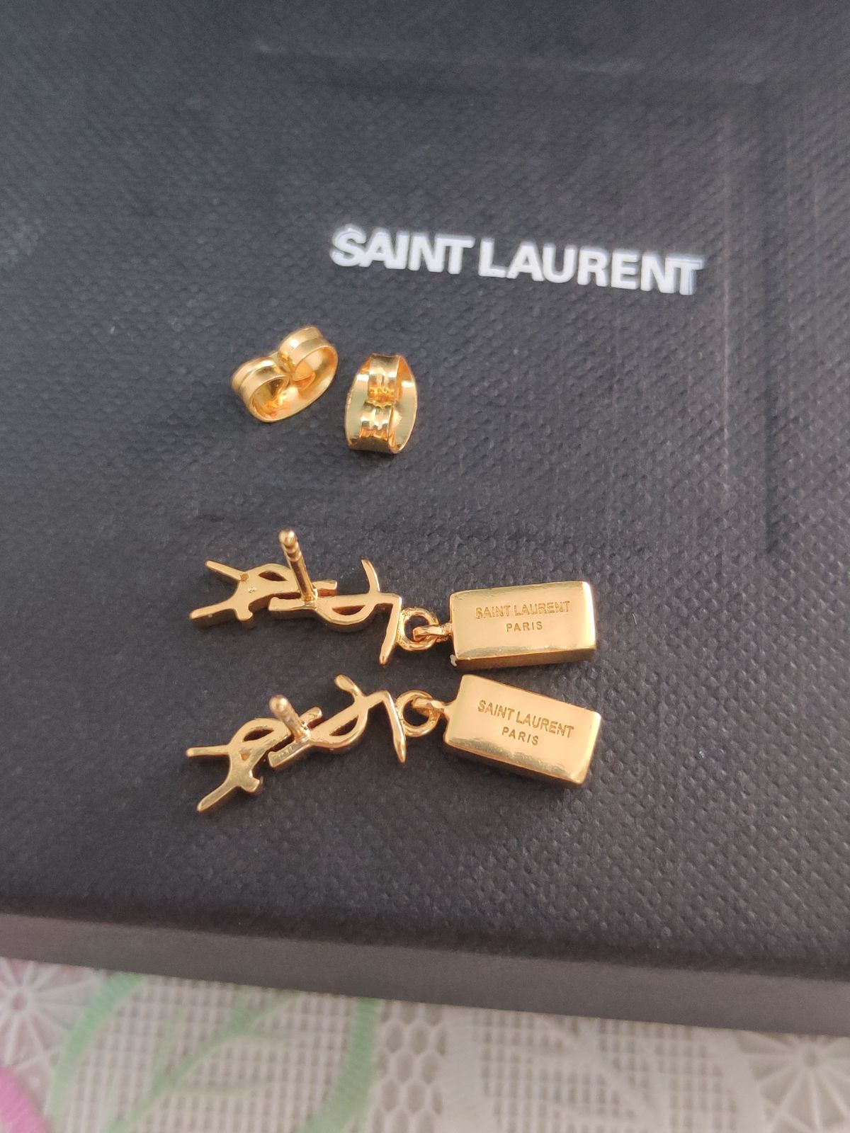 ☆【SAINT LAURENT】☆サンローラン ピアス カサンドラロゴ☆ SAINT LAURENT サンローラン YSL アクセサリー ピアス