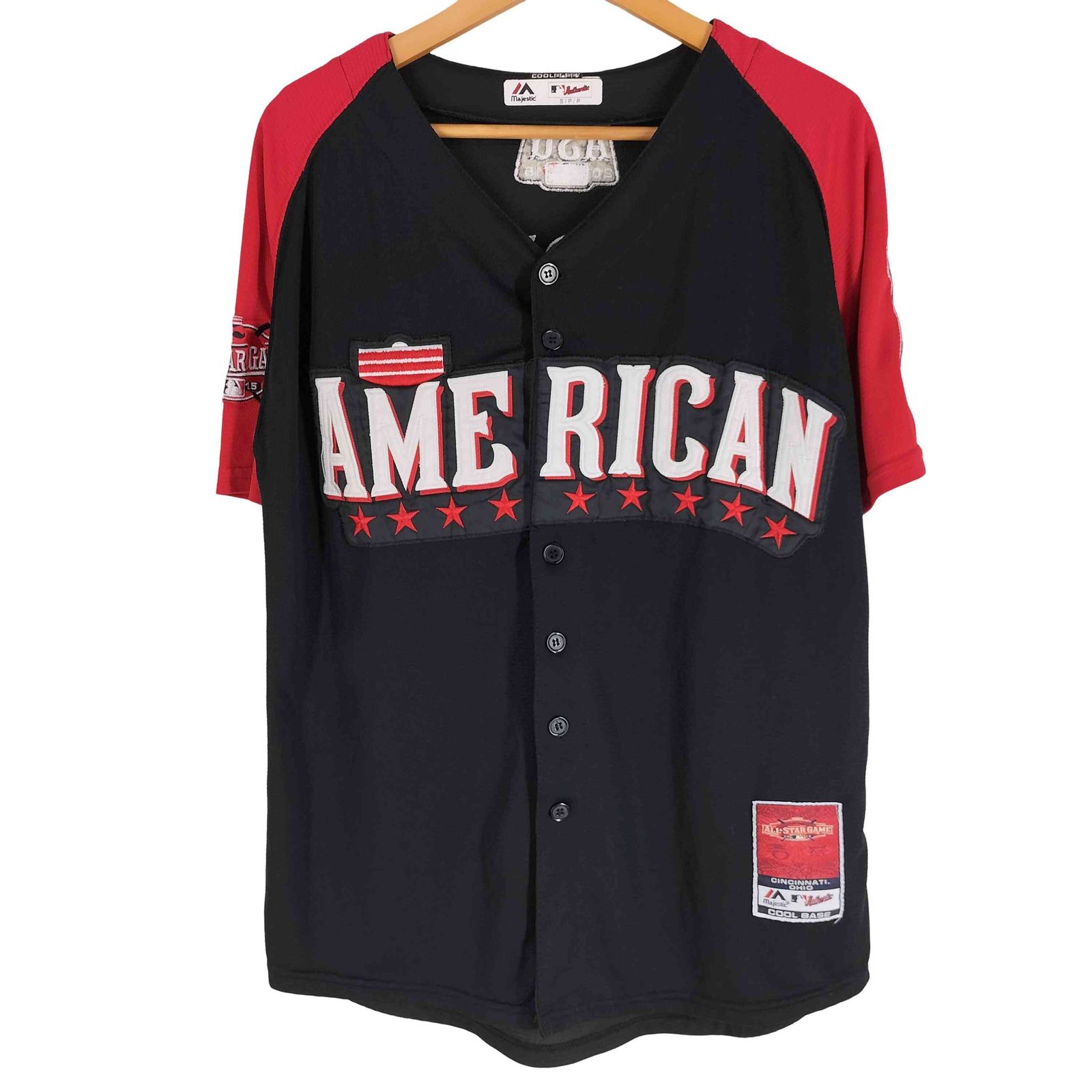 マジェスティック MAJESTIC 2015 MLB ベースボールシャツ ユニホーム メンズ import：S 