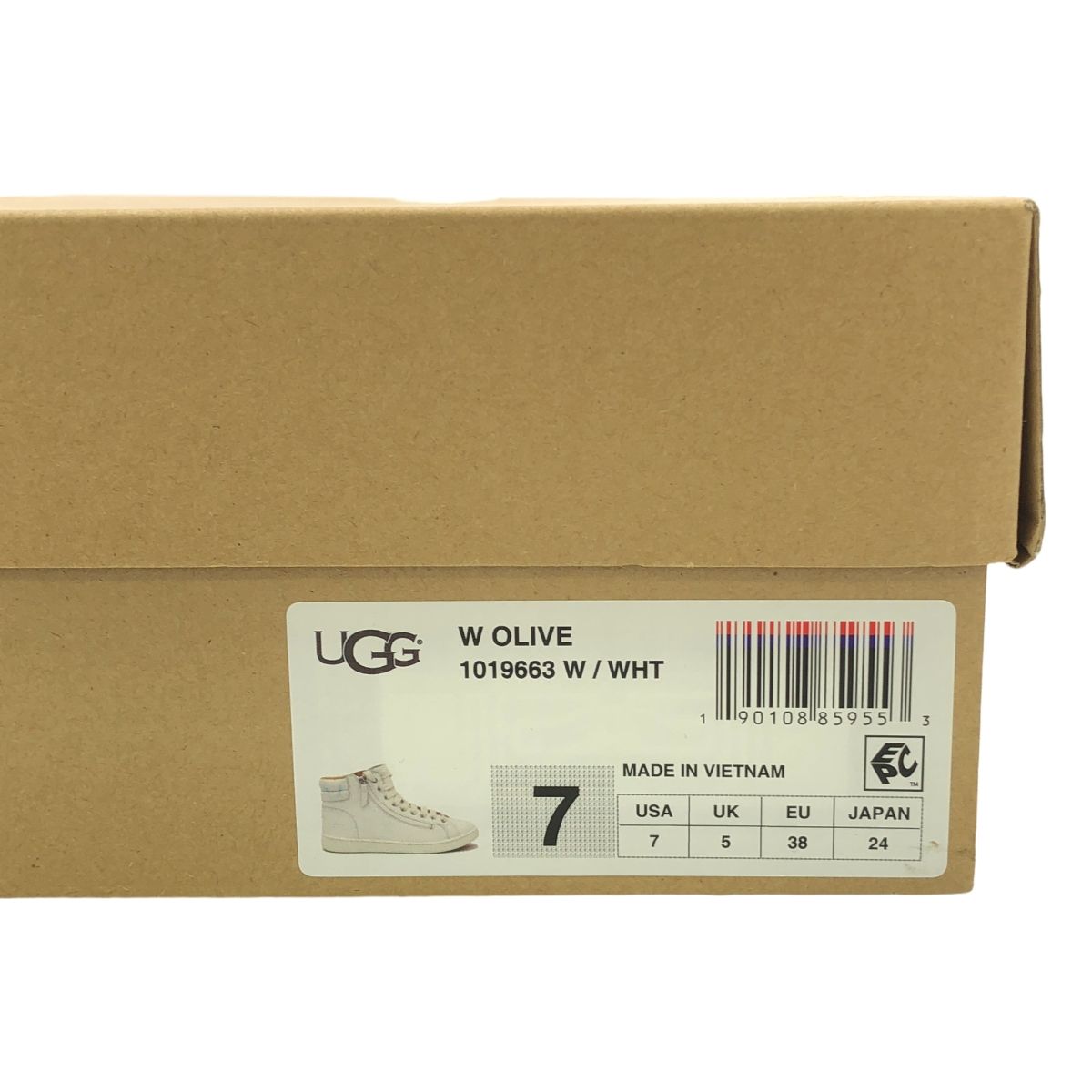 美品】 UGG / アグ | Olive オリーブ レザー ハイカットスニーカー