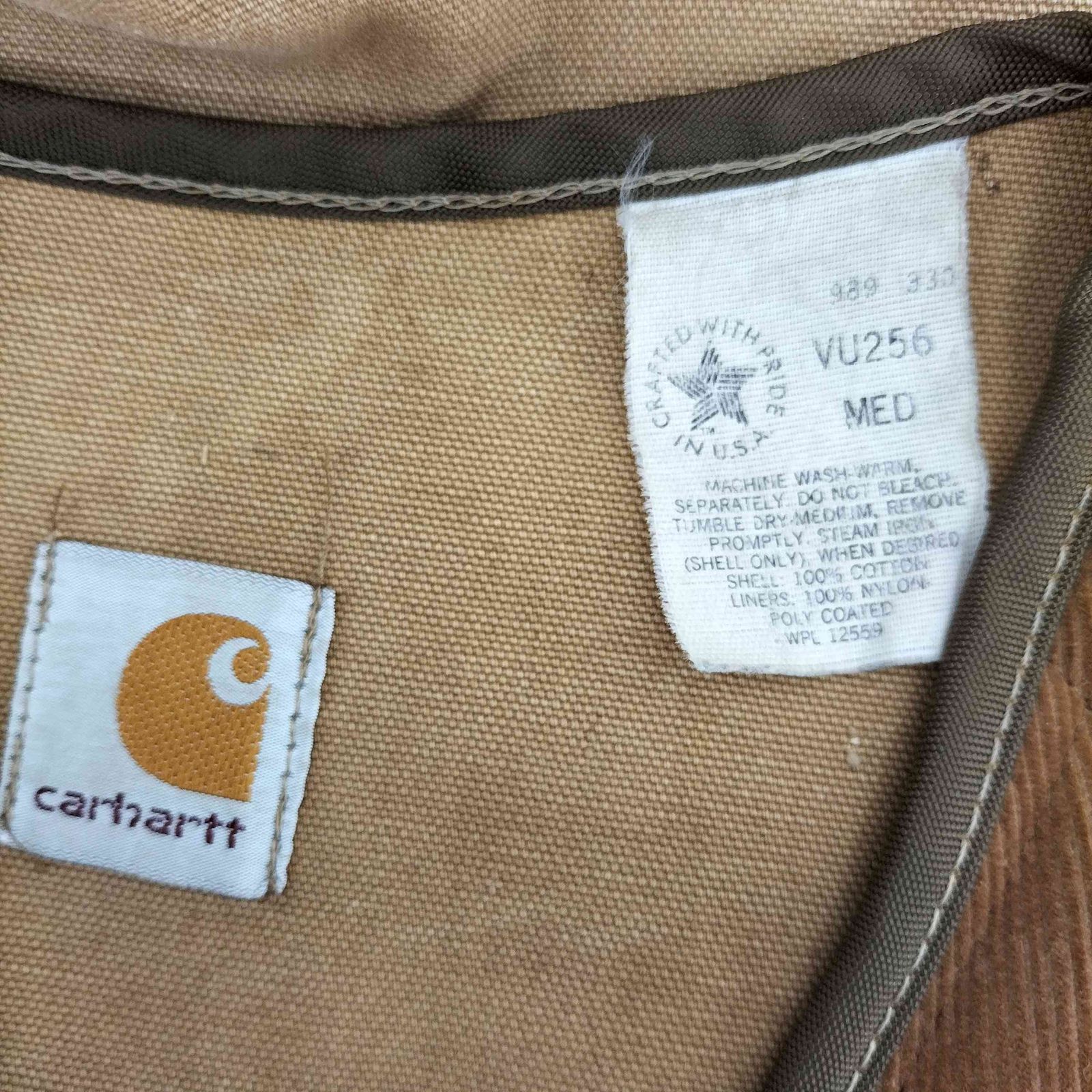 カーハート Carhartt 80S 星タグ USA製 サンドストーン
