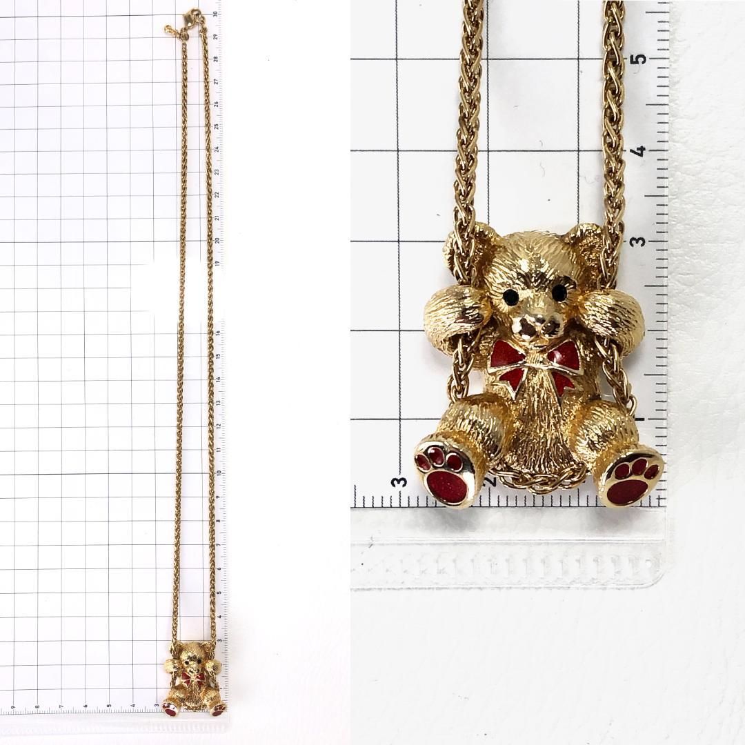 美品】BURBERRYS バーバリーズ／レディース ベア ネックレス／リボン