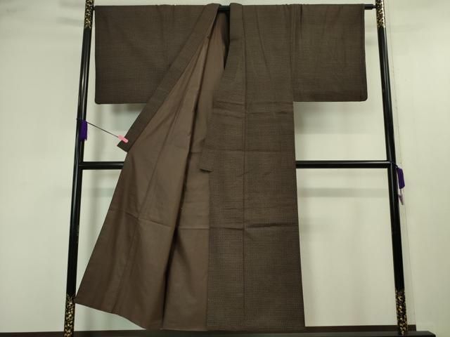 平和屋本店■極上　男性　国指定重要無形文化財　本場久米島紬　手織　逸品　DZAA4514kh5 平和屋本店□極上 男性 国指定重要無形文化財 本場久米島紬 手織 逸品