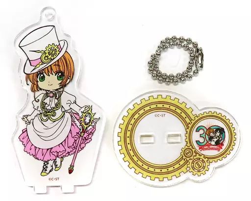 【中古】雑貨 木之本桜(カードキャプターさくら) 「CLAMP画業30周年&times;animatecafe トレーディングアクリルスタンドキーホルダー 30周年ver. Aグループ」