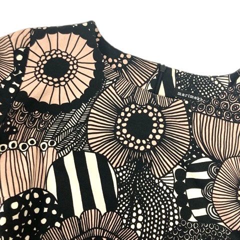 新品タグ付き！marimekko フラワープリント ミニワンピース M marimekko マリメッコ ワンピース フラワー 花柄 プリント