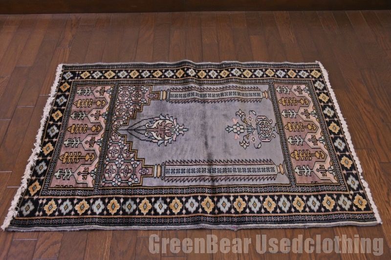 ブラウンとカフェオレ ヴィンテージトルコラグ No.670 ブラウンと