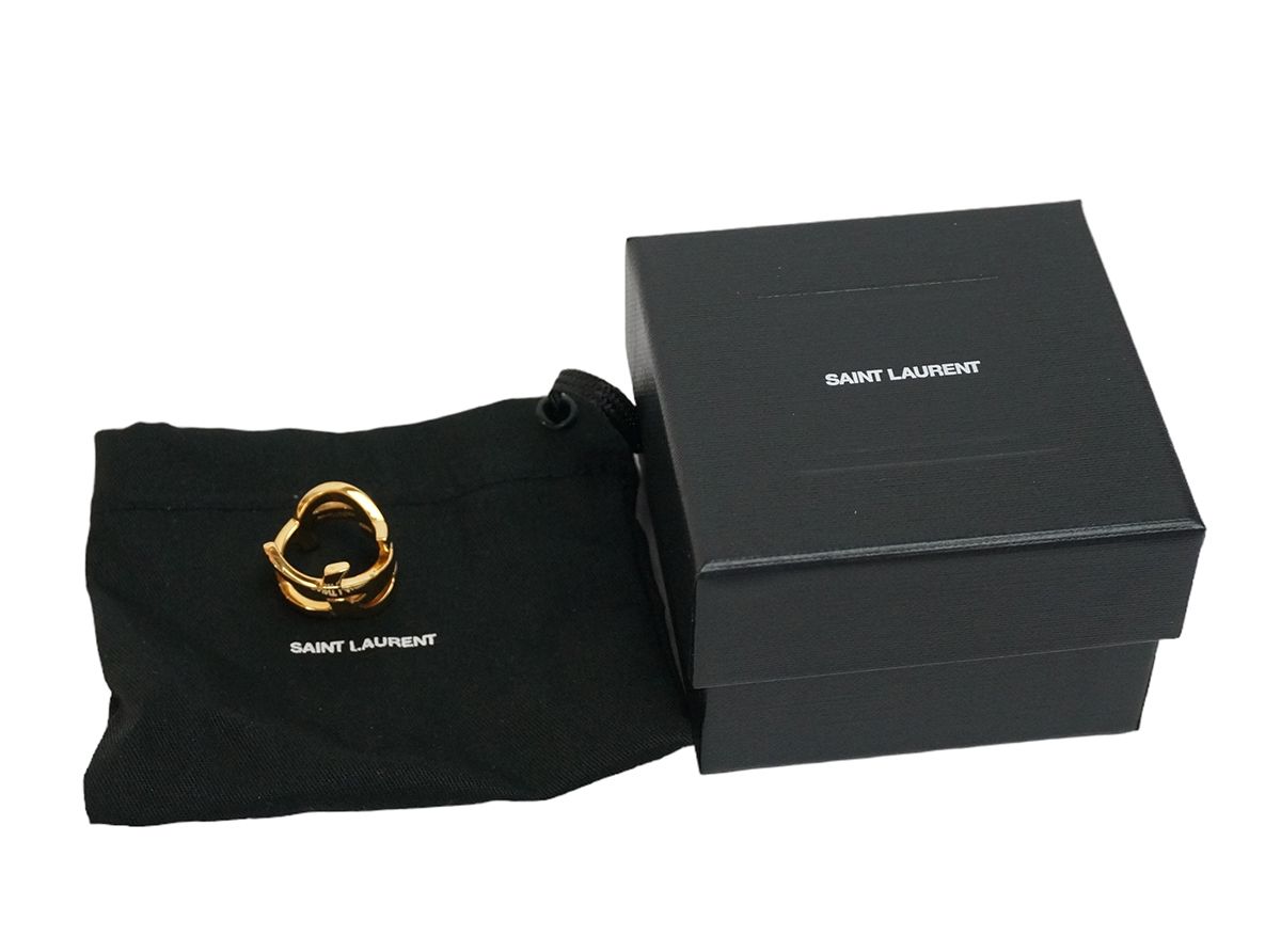 SAINT LAURENT サンローラン パリ YSLロゴ リング サイズ/5