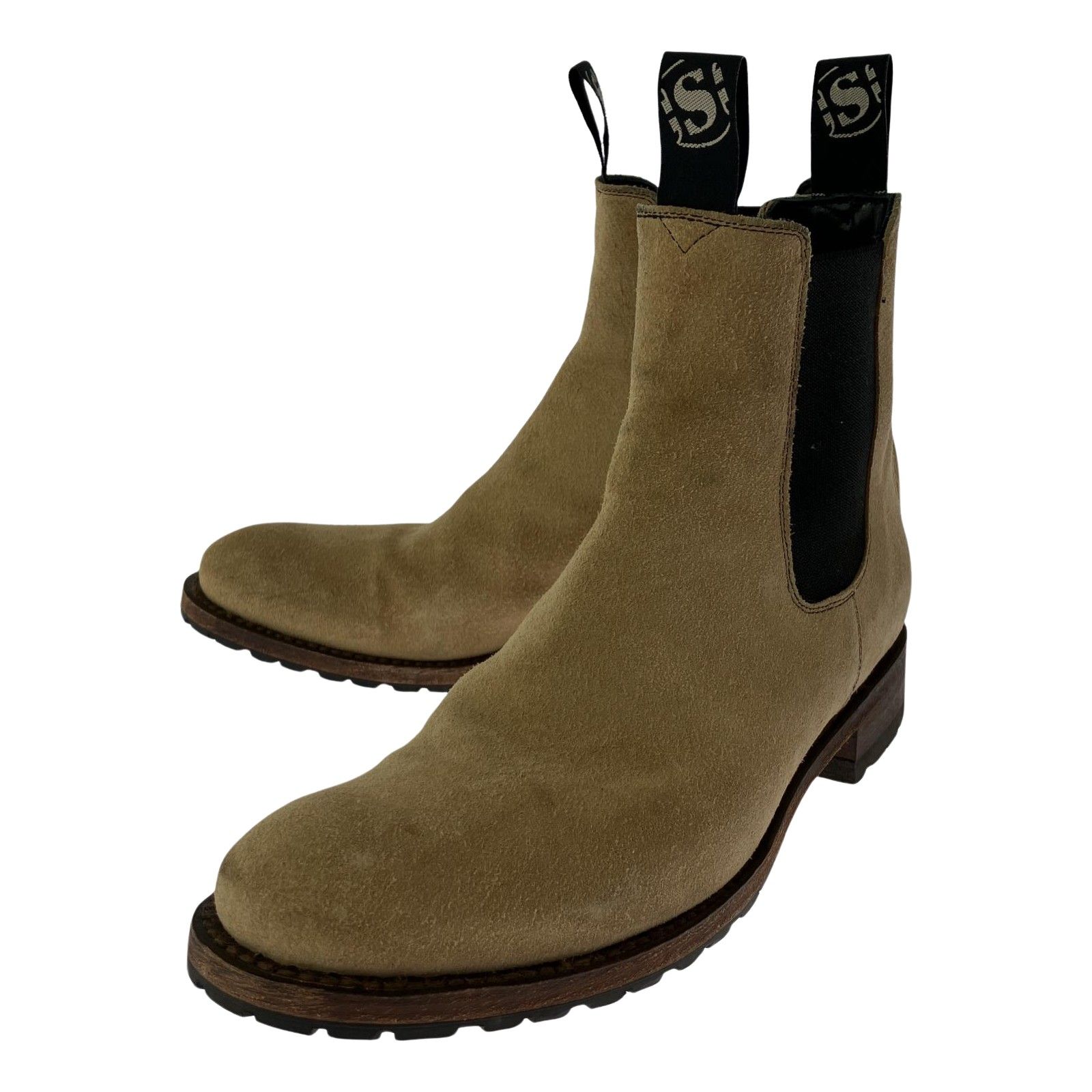 SENDRA センドラ サイドゴアブーツ size40/ベージュ - メルカリ