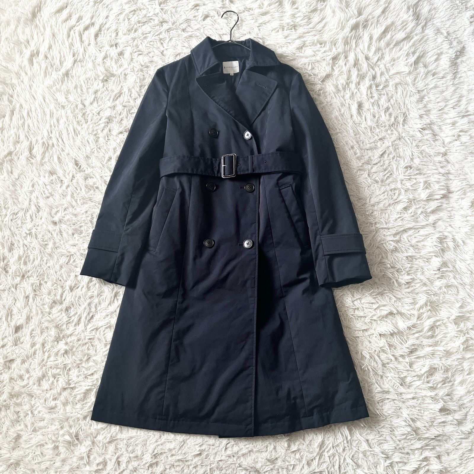 組曲 kumikyoku トレンチ型ダウンコート ADS ネイビー サイズ2 M