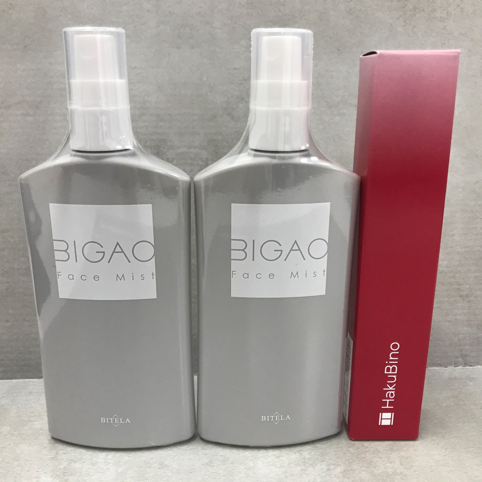 S1963 K BIGAO フェイスミスト 100ml ×2 + ハクビノ 薬用リンクルクリームNR 30g 3点セット