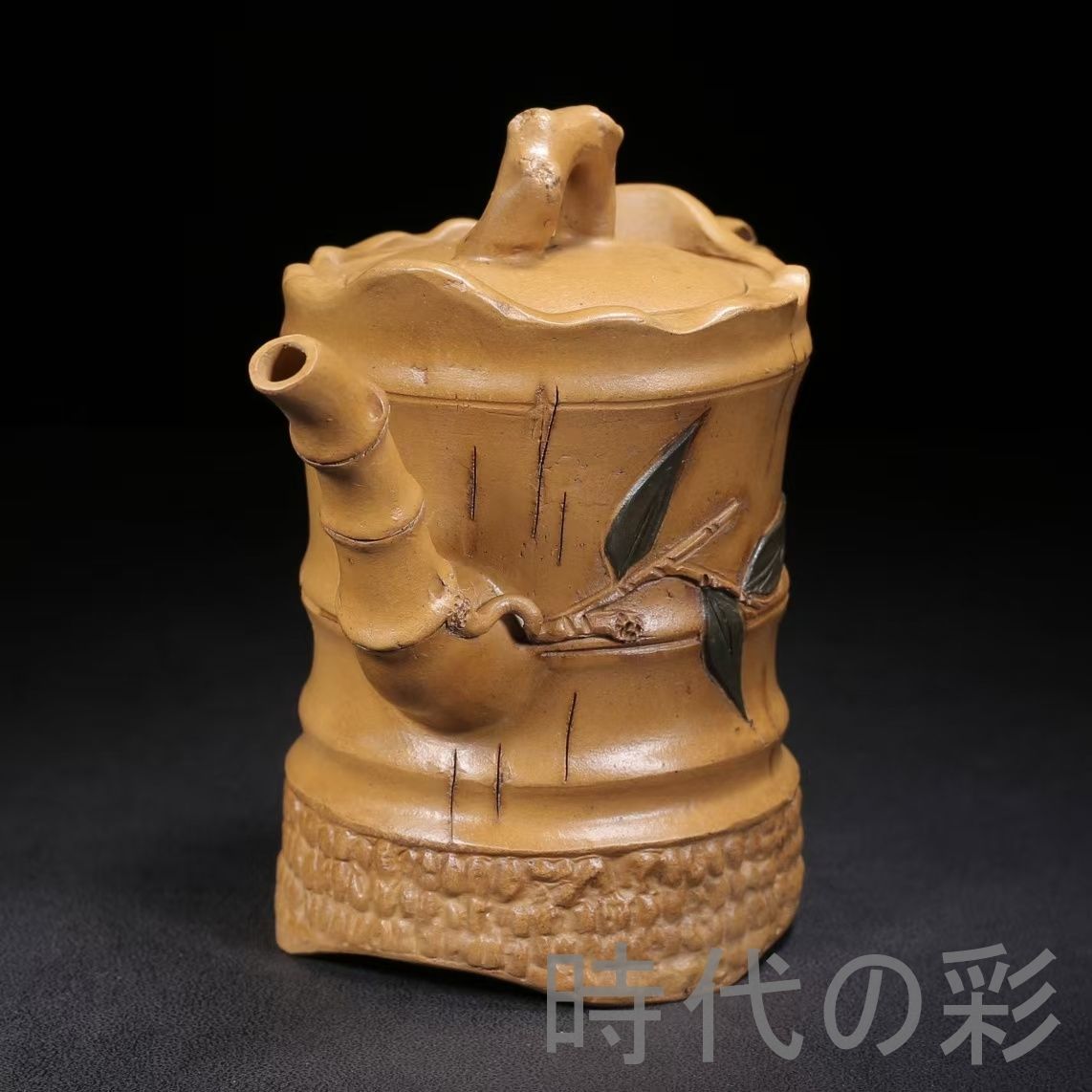 中国古美術 中国宜興 紫砂壺 高風亮節壺 底款:陳鳴遠 原鉱段泥 急須