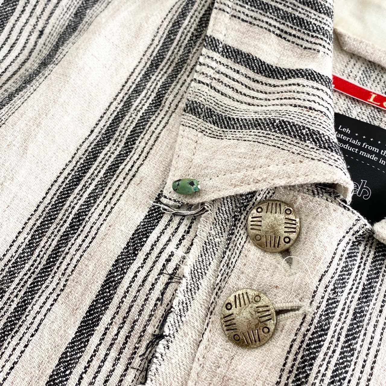 40h8 《美品》 Leh レー 日本製 B.D COVERALL ボタンダウン 