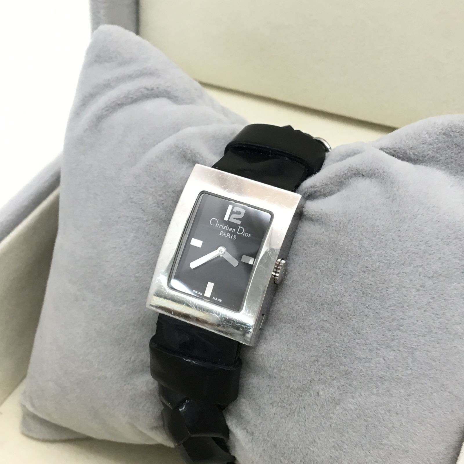 ディオール 腕時計 ブラック×シルバー 稼働品 10-893 - メルカリ
