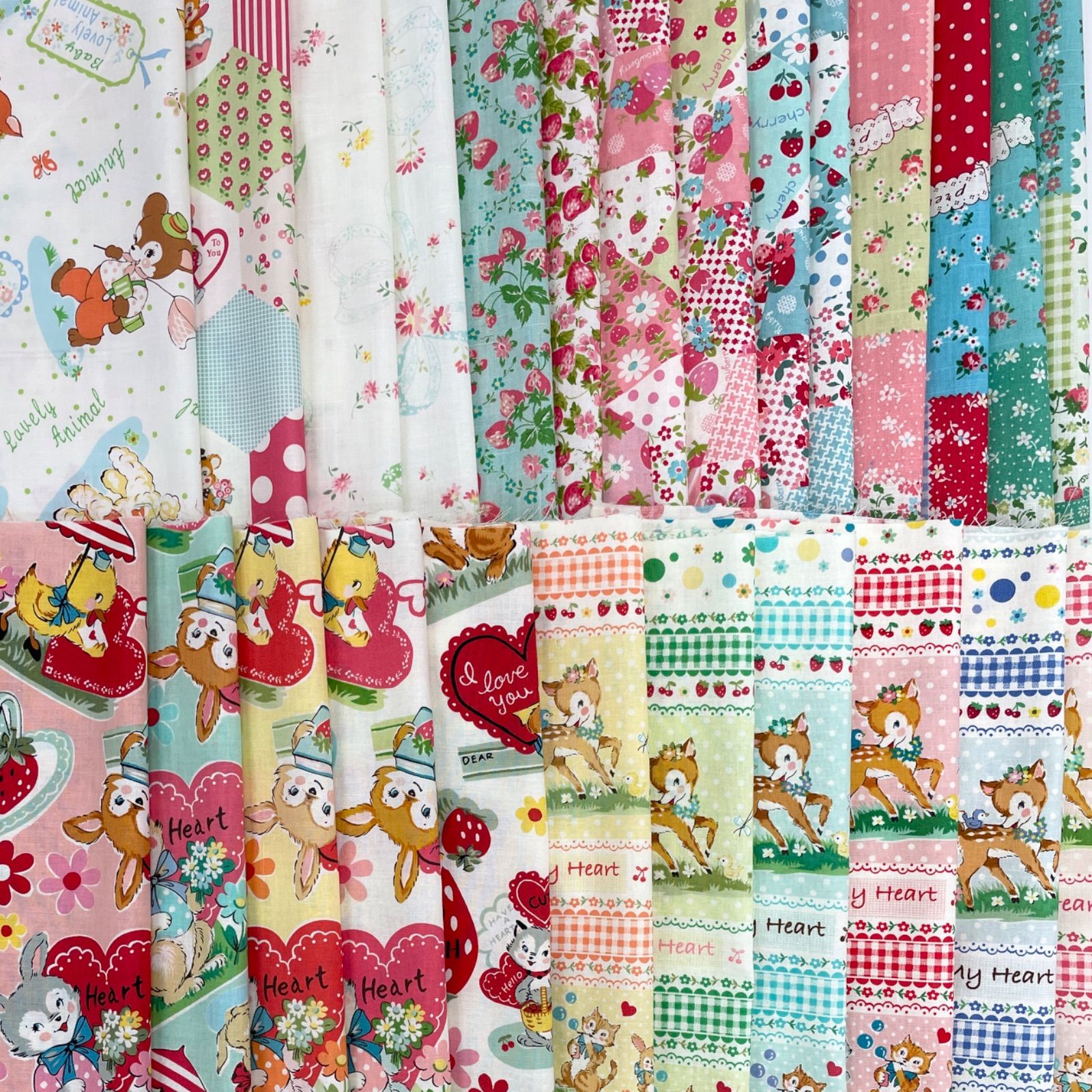 Y-1164 25枚入 1点限定 松山敦子さん ハギレセット YUWA廃番