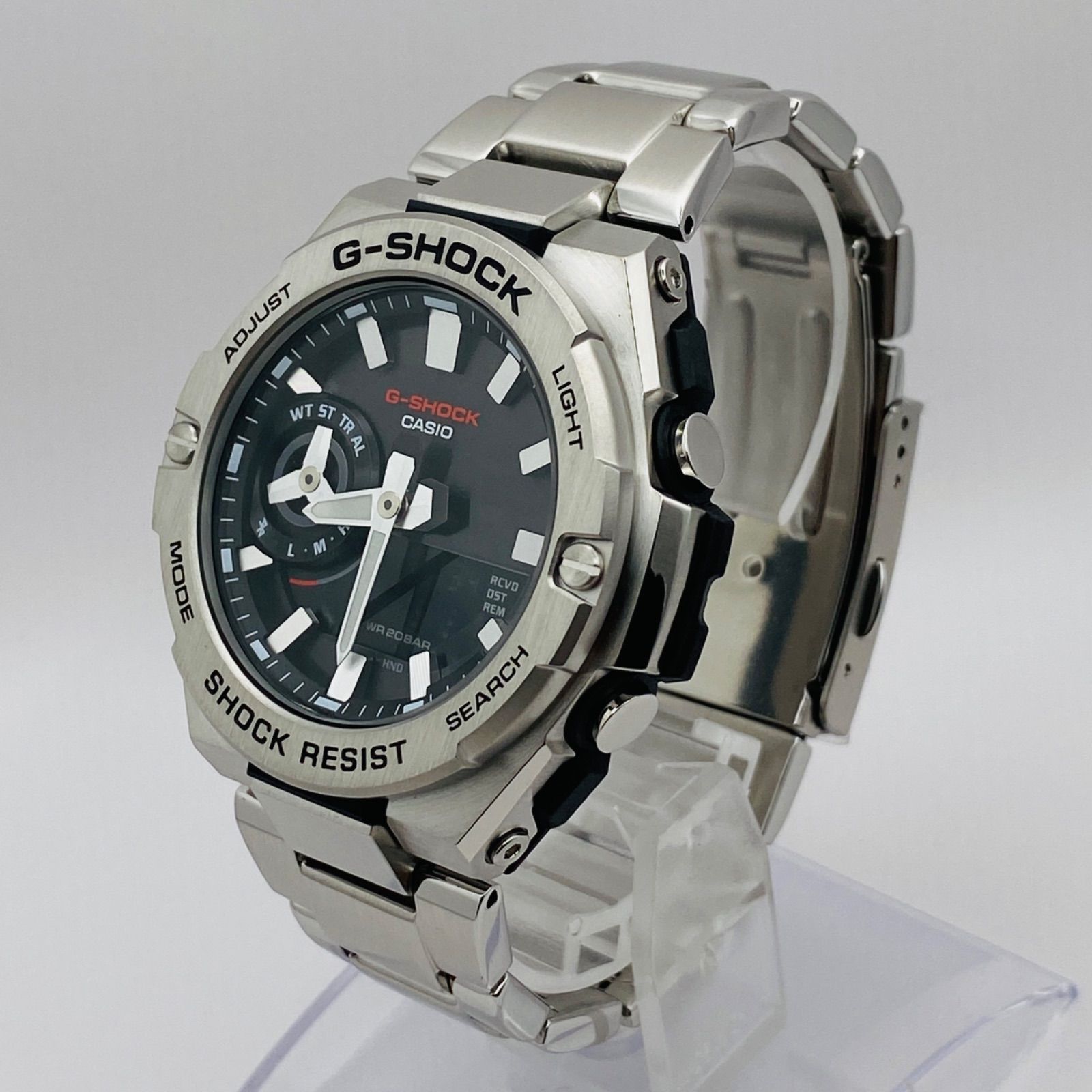 T124）未使用品 美品 稼動品 CASIO カシオ Bluetooth ソーラー G-SHOCK ジーショック G-STEEL ジースチール  メタルバンド GST-B500D-1AJF 人気 時計 メンズ ユニセックス - メルカリ