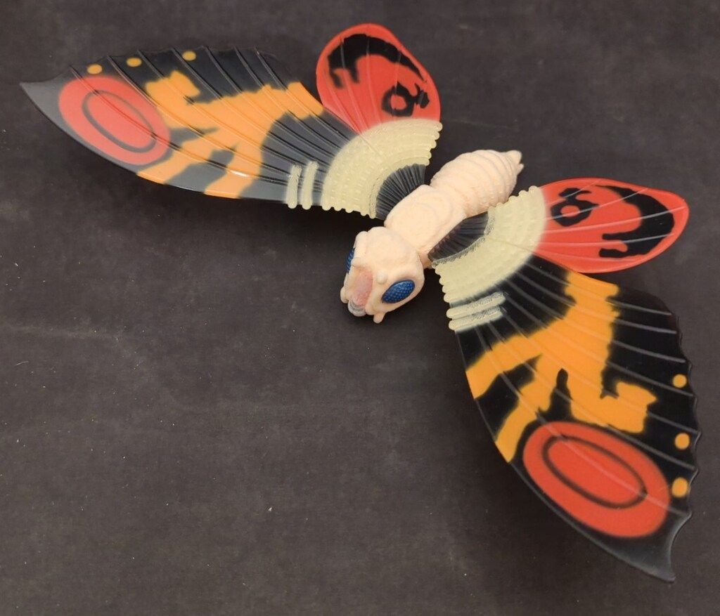 特殊植毛加工 BANDAI モスラ 巨大昆虫フィギュア 特殊植毛加工 BANDAI