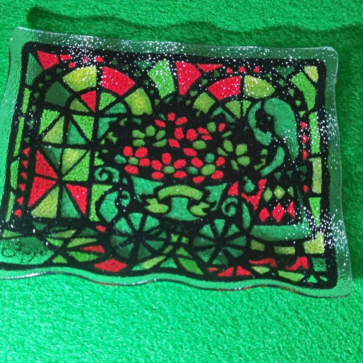 藤城清治 ステンドグラス風 影絵 絵皿 - メルカリ