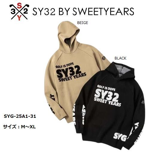 SY32 ゴルフ ゴルフウェア ニットパーカー 長袖 メンズ おしゃれ