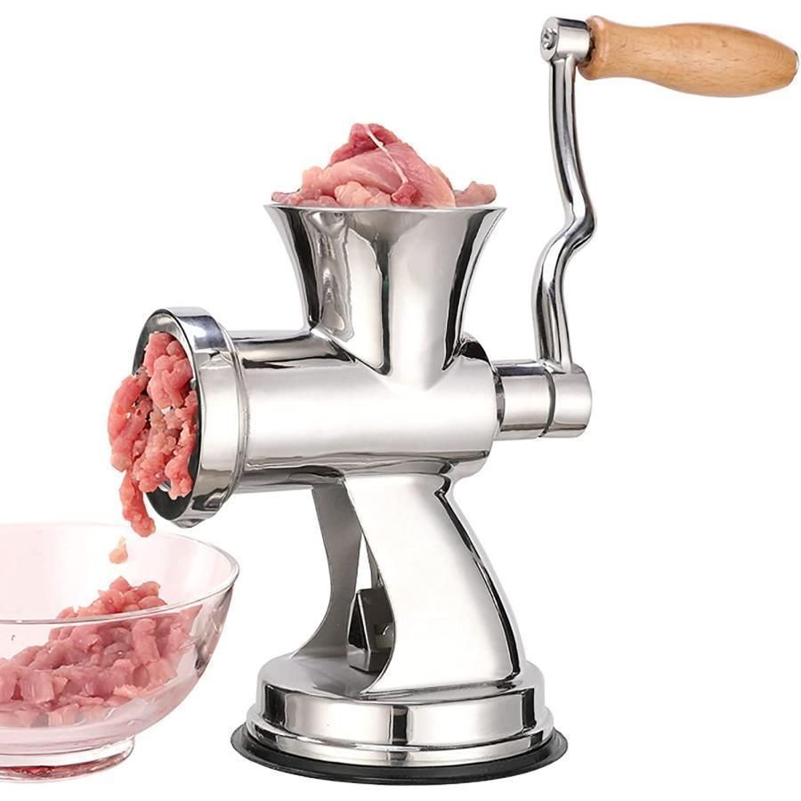 ステンレス製 二層3枚刃肉挽き機 ステンレス製 二層3枚刃肉挽き機 産業用肉ひき機 |