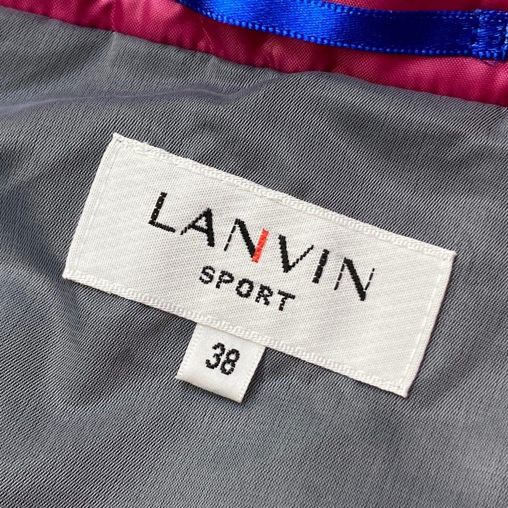 LANVIN SPORT ランバン スポール ダウンベスト パープル 38 サイズ：38 LANVIN SPORT ランバン スポール ダウンベスト