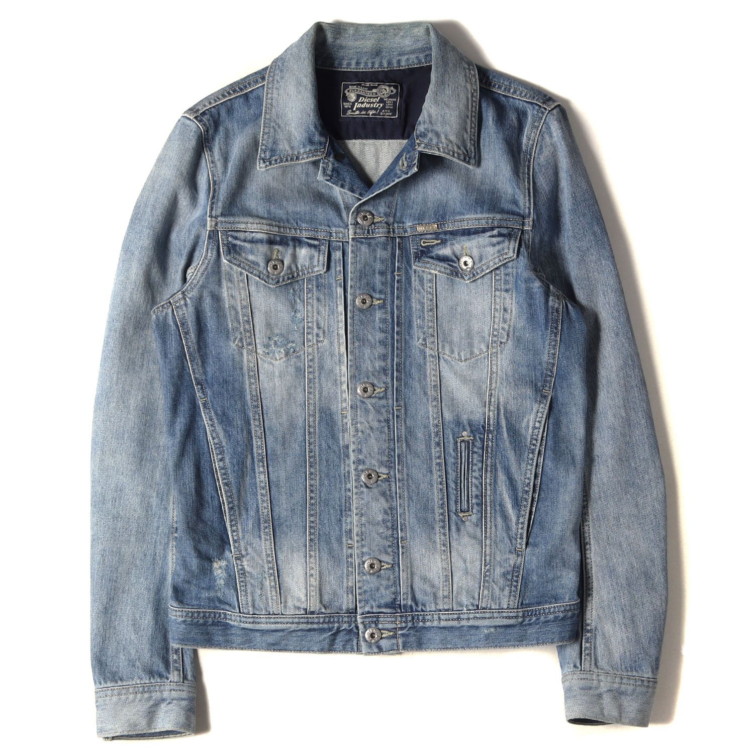 DIESEL ディーゼル ジャケット サイズ:S USED加工 デニム トラッカー 