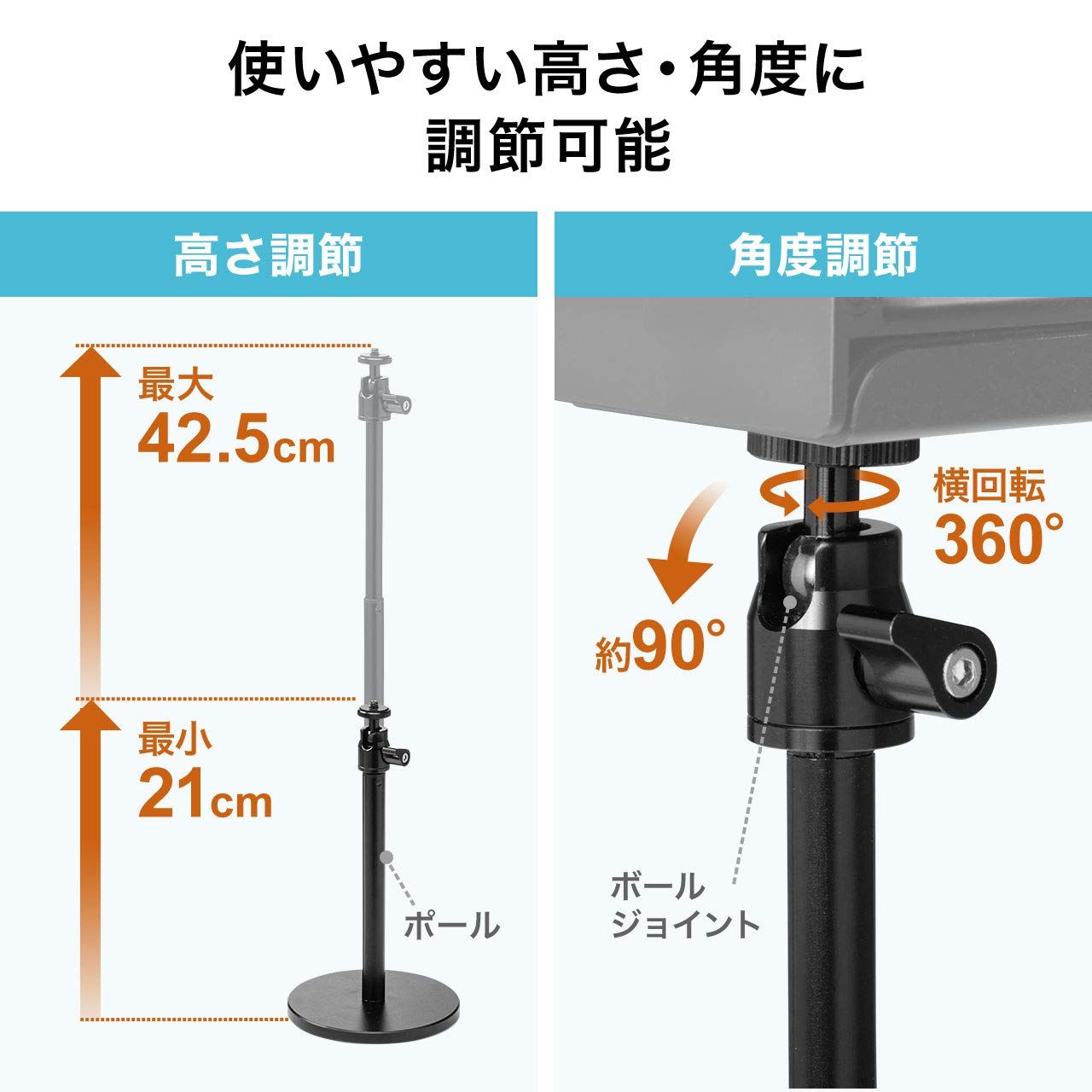 角度調整