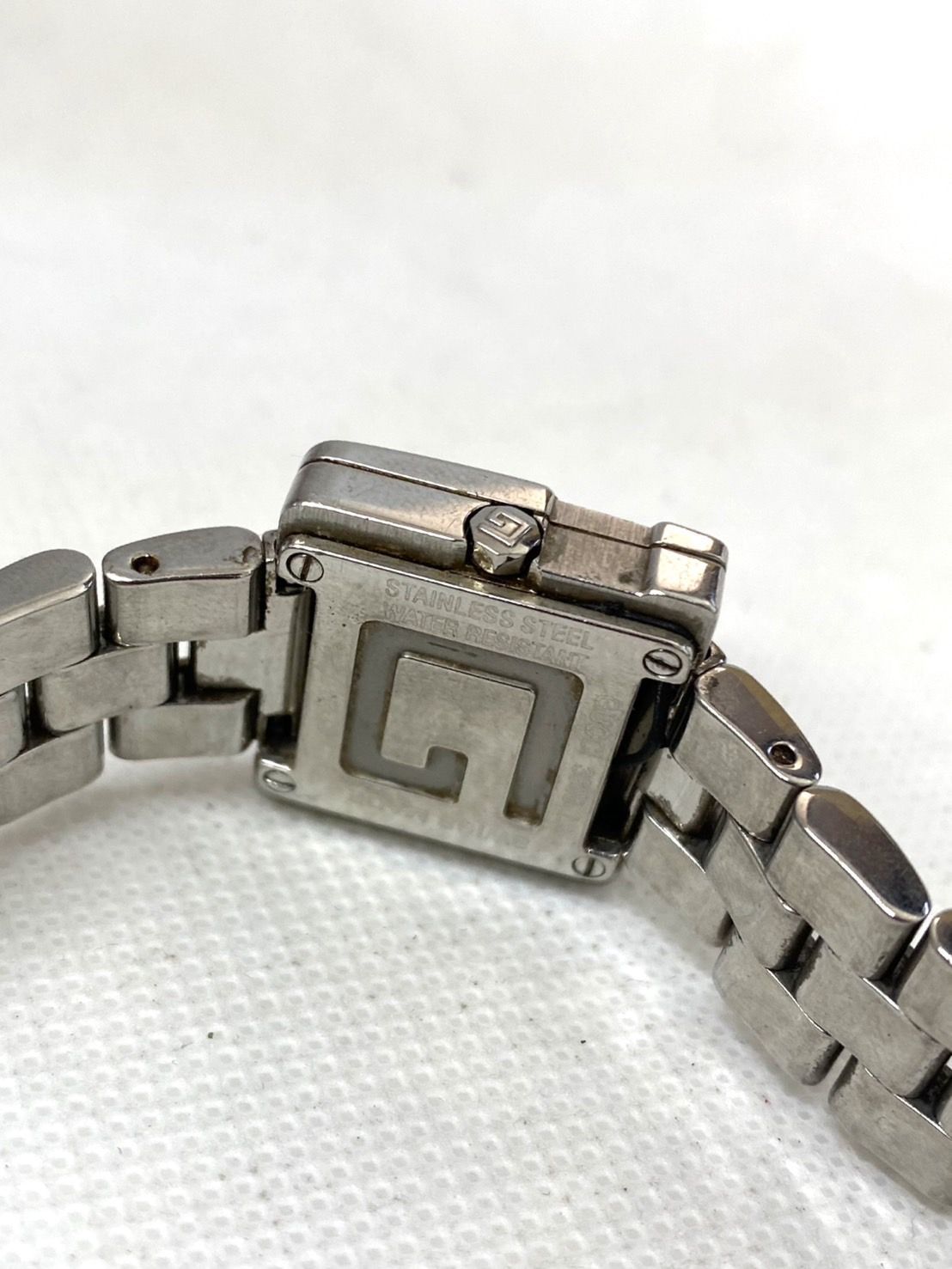 グッチ 時計 3600L レディース クォーツ G スクエア フェイス 稼働 GUCCI グッチ 3600L G スクエア 腕時計 ステンレススチール/SS