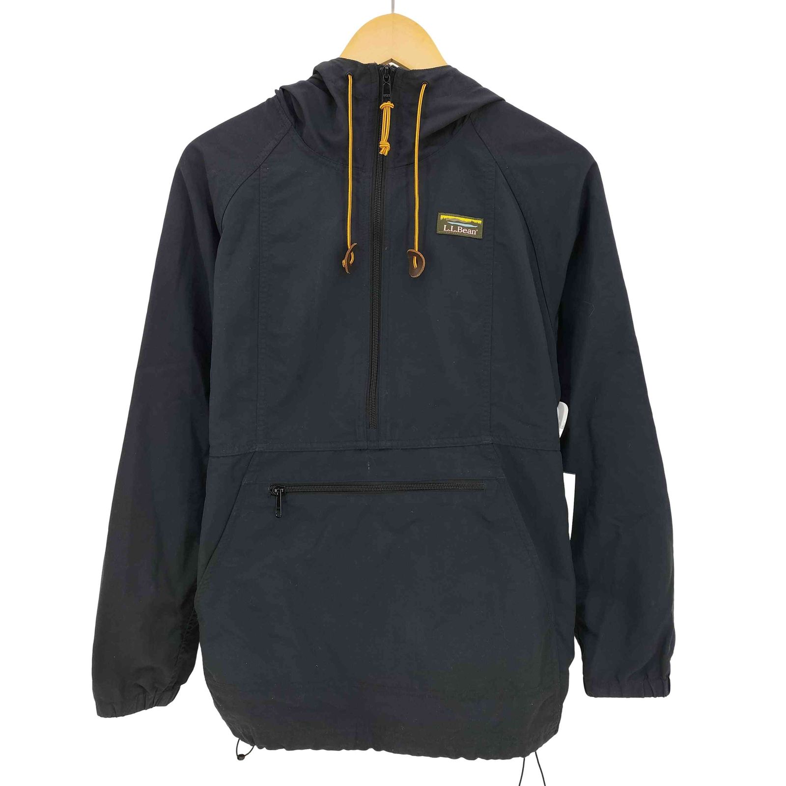 L.L.Bean 80's ナイロンアノラックジャケット ブラック 80s L.L.Bean アノラックパーカー ナイロン（希少 USA製 70〜80s
