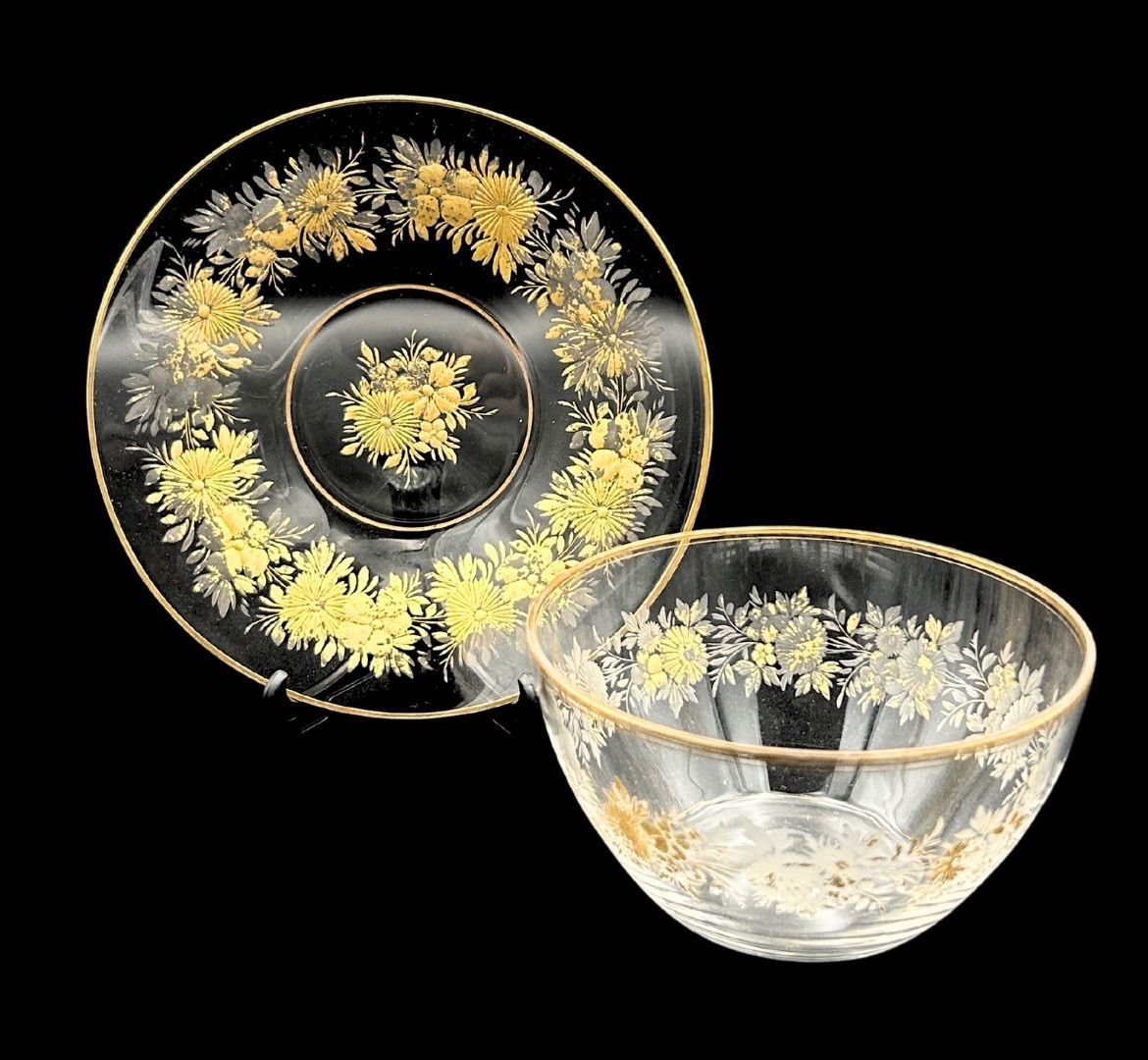 希少】Moser（モーゼル） ボヘミア アンティーク デザートボウル