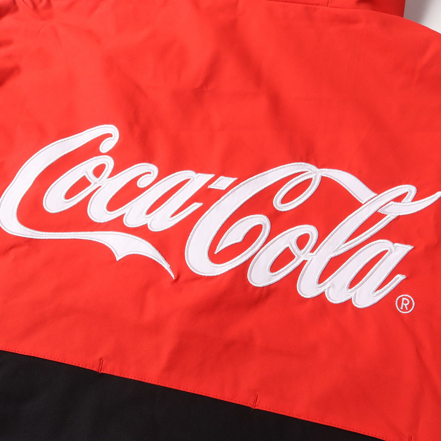 美品 F.C.Real Bristol エフシーレアルブリストル ジャケット Coca-Cola コカ・コーラ ストレッチ ソフトシェル  ウォームアップジャケット COCA-COLA WARM UP JACKET 20SS レッド ブラック 赤黒 L