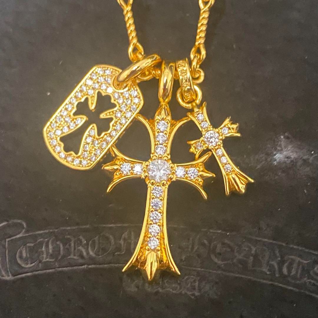 クロムハーツ CHROME HEARTS タイニークロス ベビーファット 18k