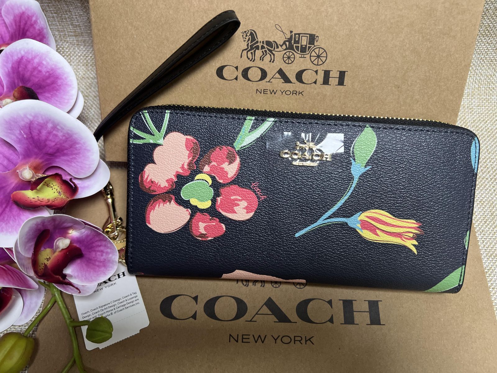 コーチ 財布 COACH 長財布 アコーディオン ジップ ウォレット