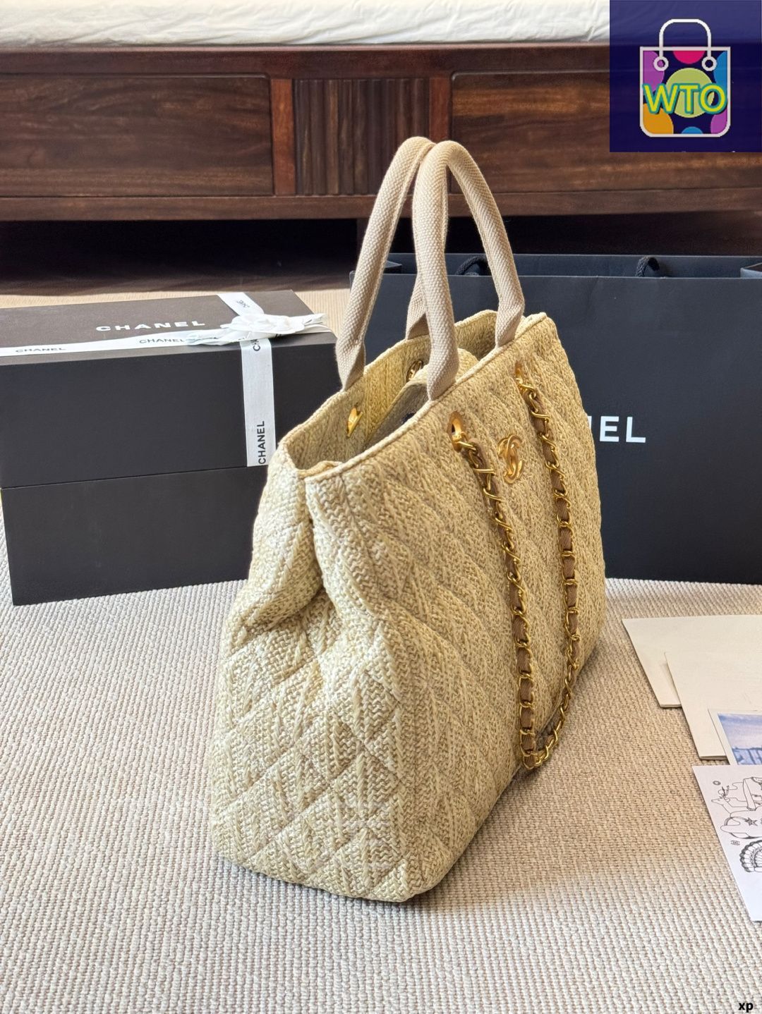 今日特価】Chanel シャネル リゾート風 ストローバッグ シリーズ
