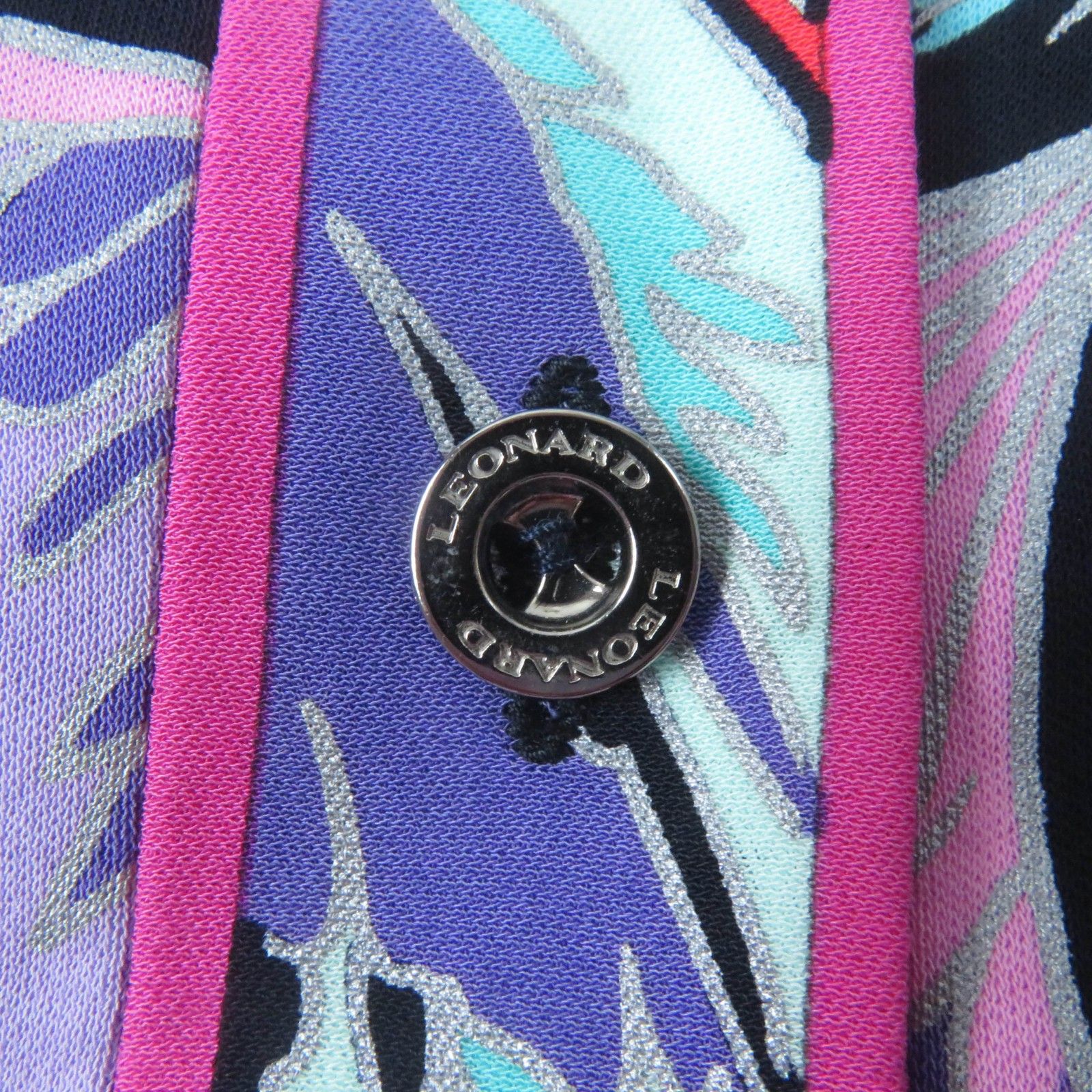 極美品☆LEONARD FASHION レオナール ファッション コットン100％ 総柄  