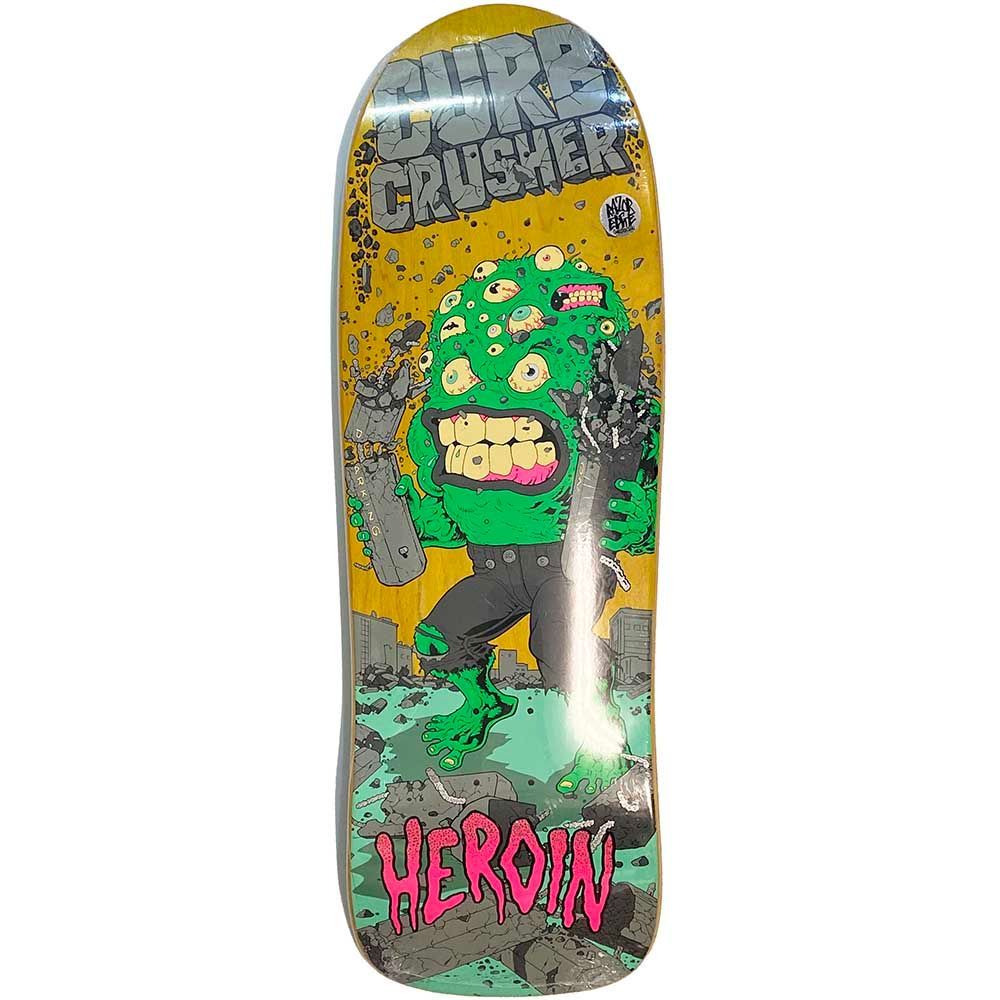 10.25インチ【2023HOLIDAY】HEROIN ヘロイン CURB CRUSHER XL BARF COMICS DECK デッキ クルーザー【スケートボード/スケボー/SKATEBOARD】