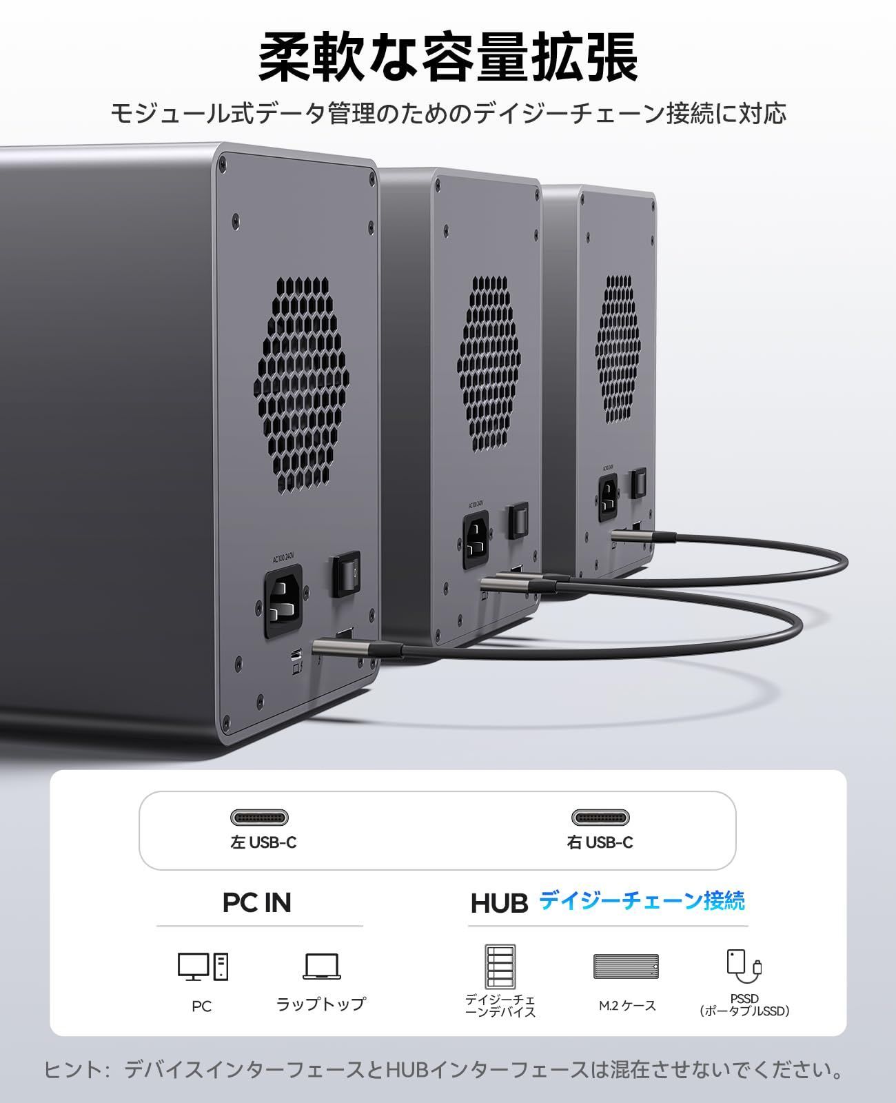 デイジーフェイス機能付き 最大330TB