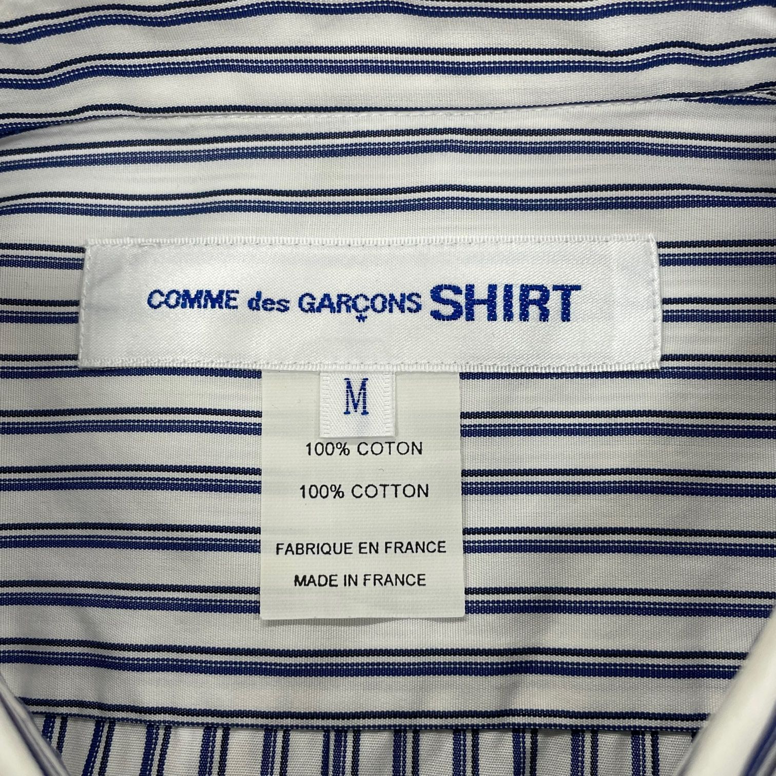 定価47300円 COMME des GARCON SHIRT 22AW yarn dyed cotton