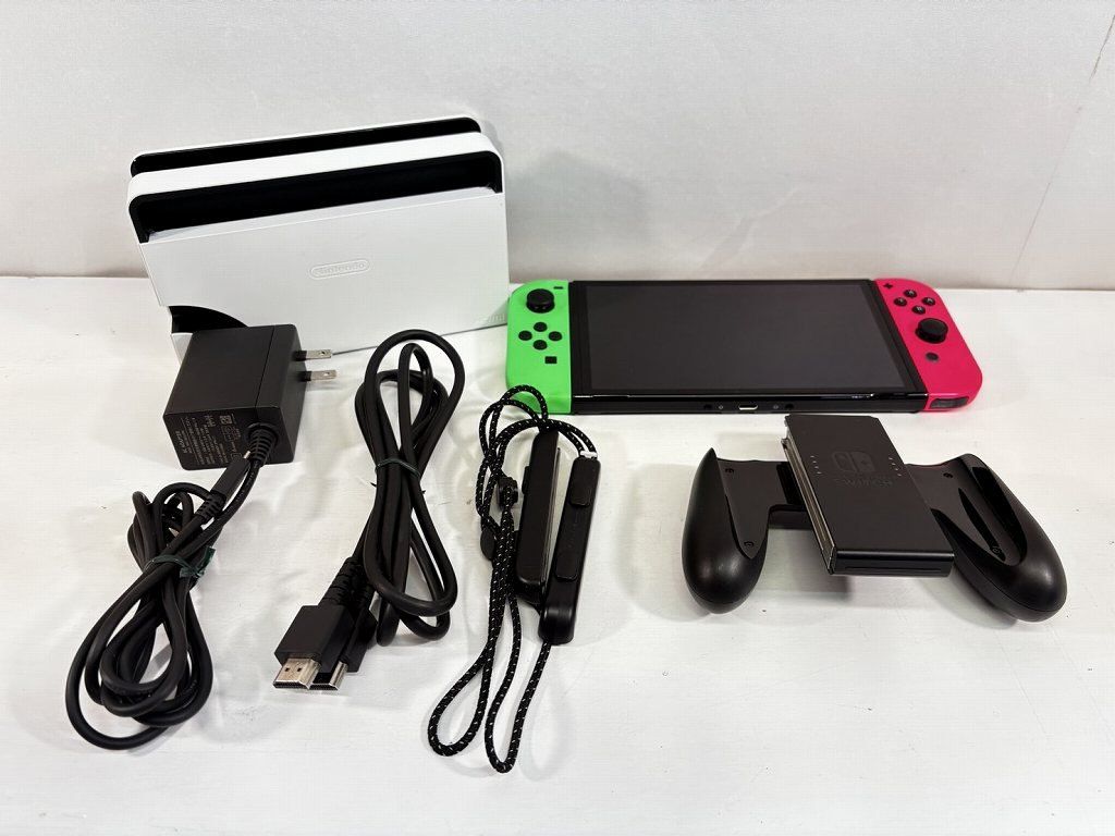 s25t-0379y Nintendo Switch 任天堂 ニンテンドースイッチ 有機ELモデル ゲーム機 本体 ネオングリーン ネオンピンク