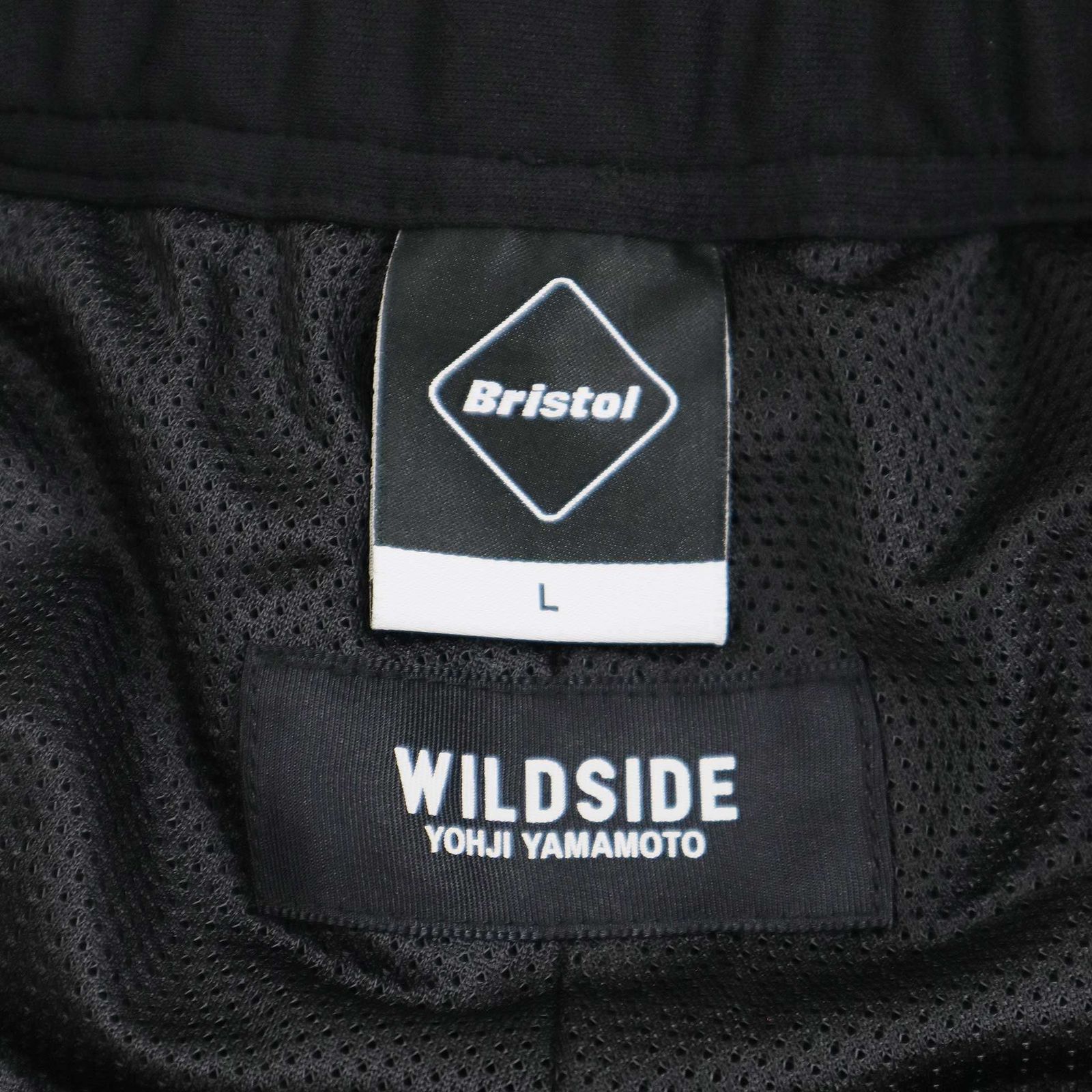 F.C.Real Bristol x WILDSIDE YOHJI YAMAMOTO エフシーレアルブリストル×ワイルドサイドヨウジヤマモト 23AW TRACK PANTS  ベンチレーショントラックパンツ FCRB-232124 ブラック L