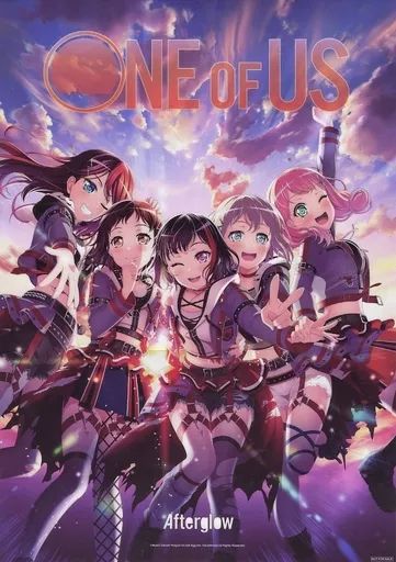 Afterglow 1st album バンドリ　BanGDreaポスターb2 1st Album「ONE OF US」 | BanG Dream!（バンドリ！）公式サイト