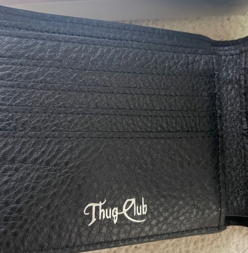 Thug Club(サグクラブ) ロック レザーウォレット 二つ折り財布