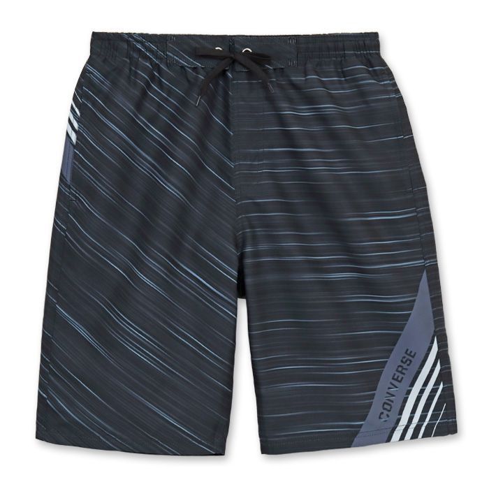 【【C】ブラック 815402BLACK】 水着 メンズ 大人 高校生 中学生 男子 サーフパンツ CONVERSE コンバース M L LL 大きいサイズ ゆったり おしゃれ ジュニア 男の子 海パン スイムパンツ ハーフパンツ 