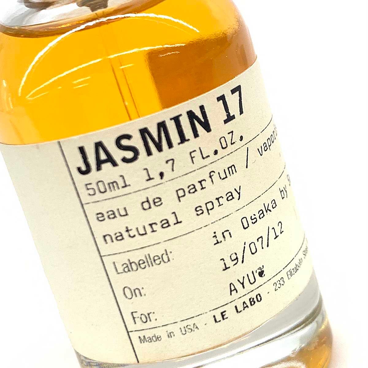 LE LABO JASMIN17 ジャスミン17 50ml LE LABO ルラボ JASMIN 17